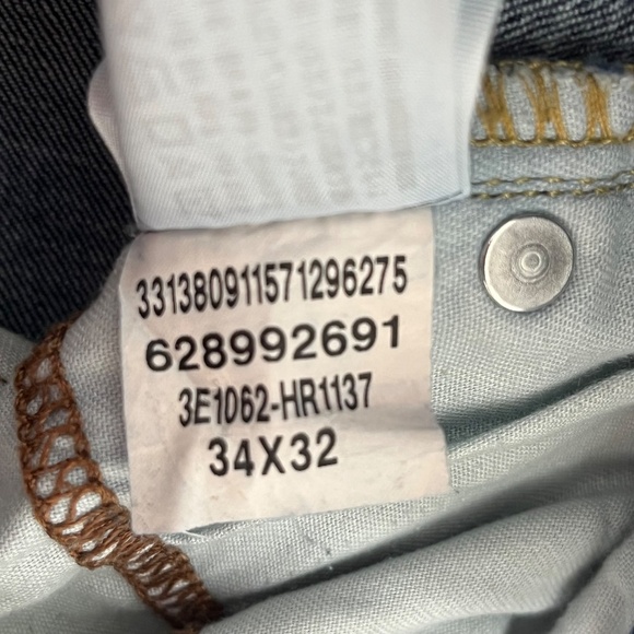 Hollister Epic Flex Straight Leg Jeans Mens 34x32 Blue Denim Mid Rise Slim Fit - Picture 4 of 14